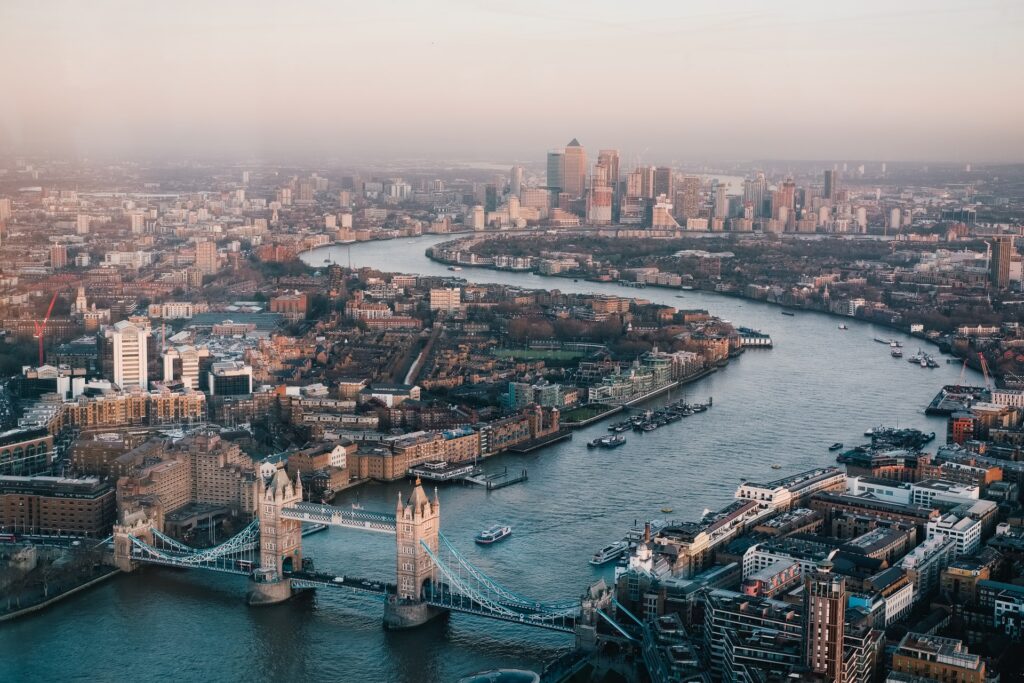 Image of London the financial capital of the UK